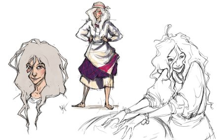 Баба Яга в молодости арт