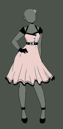 Платья для рисования девушек