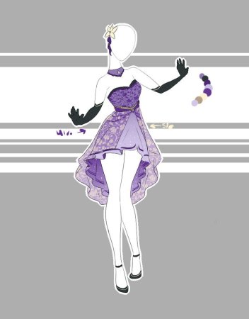 Платье на манекене арт