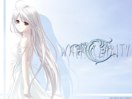 Аниме девочка с длинными белыми волосами