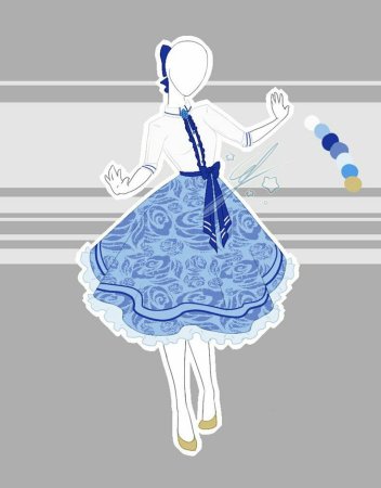 Платье на манекене арт