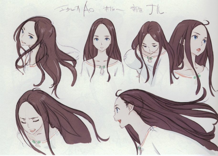Длинные волосы аниме референс