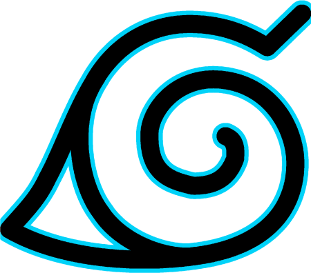 Наруто символ Конохи