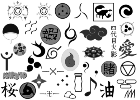 Тату знаки из аниме