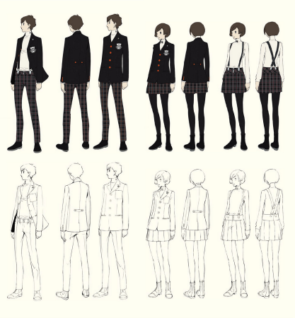 Японская Школьная форма референс