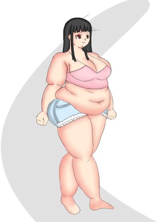 Fat belly Хината