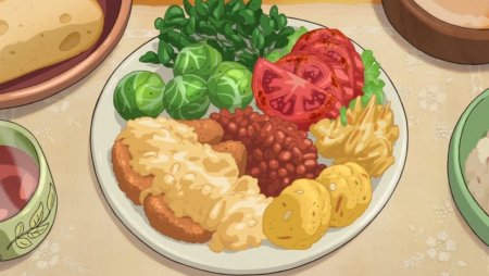 Аниме еда без людей