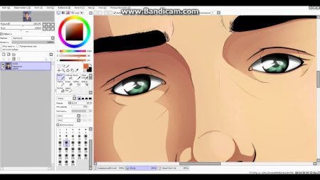 Портрет в Paint Tool Sai