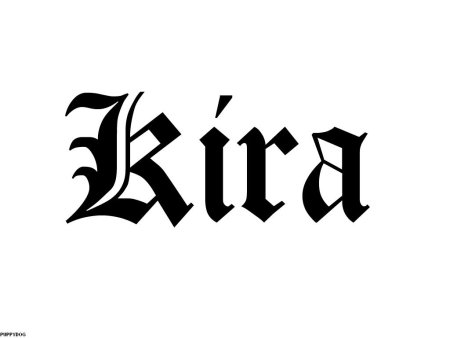 Кира тетрадь смерти надпись