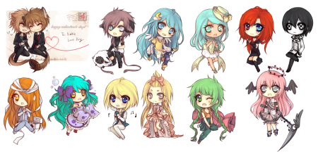 Рисунки в стиле Чиби