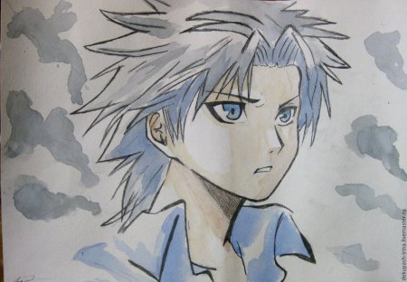 Аниме парни для срисовки цветные