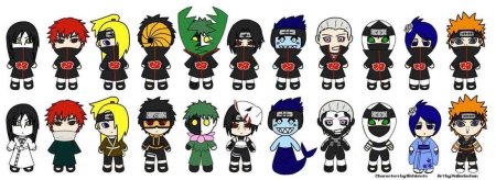 Чиби из Наруто Акацуки