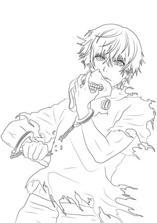 Раскраска аниме Юри на льду