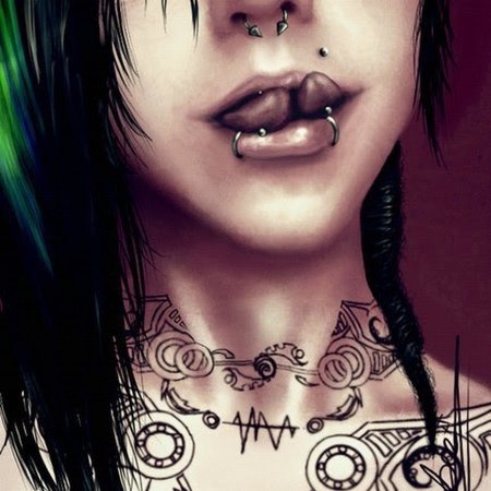 Парни неформалы пирсинг