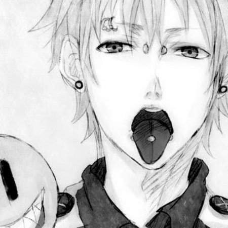 Аниме парни с пирсингом на языке