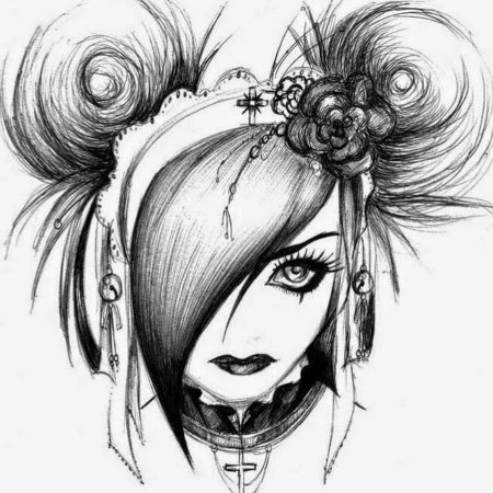 Готические рисунки карандашом