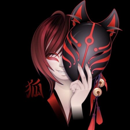 Маска Кицунэ аниме демон