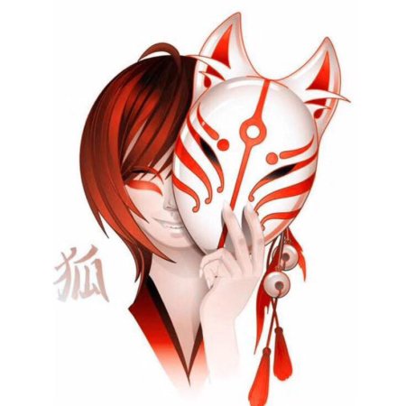 Маска Аматерасу Кицунэ