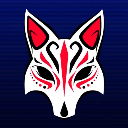 Тату лиса в маске