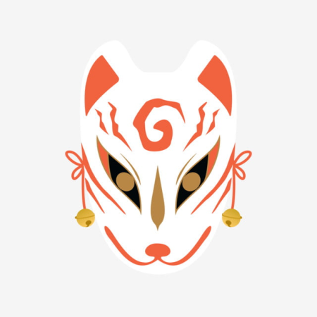 Кицунэ Oni маска