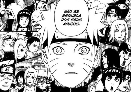 Наруто комикс черно белый