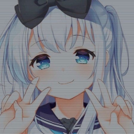 Лицо аниме тянки