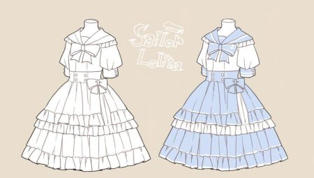Аниме платья для срисовки