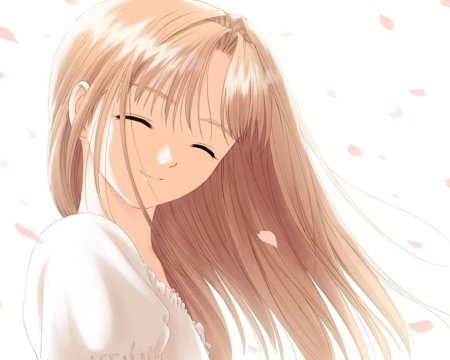 Аниме девушка улыбается