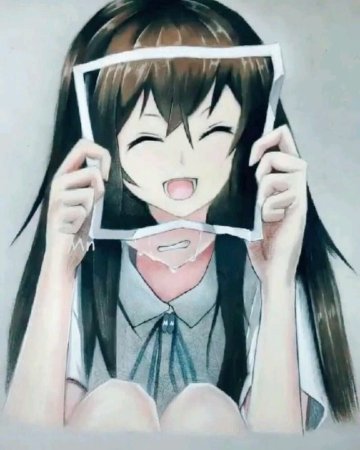 Грустная улыбка аниме