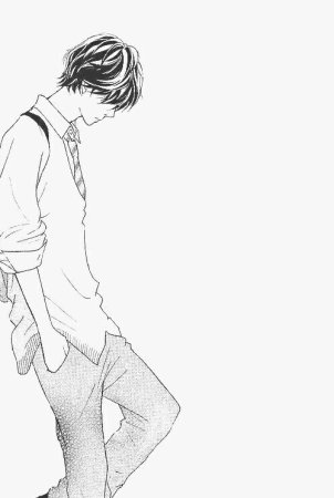Аниме парень стоящий боком