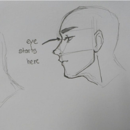 Профиль сбоку референс