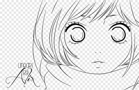 Раскраска аниме лицо