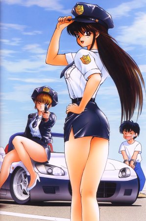Аниме женщина полицейский