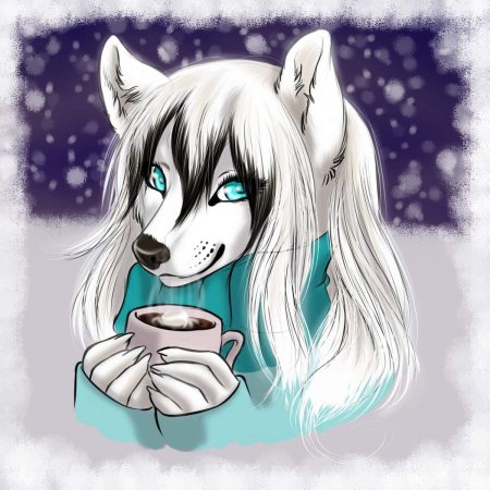 Волчица мультяшная