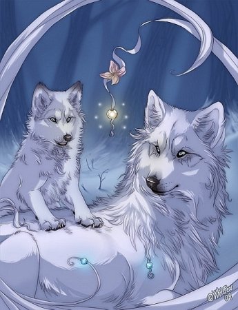 Белый Волчонок аниме