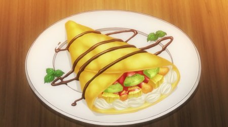 Аниме блинчики с фруктами