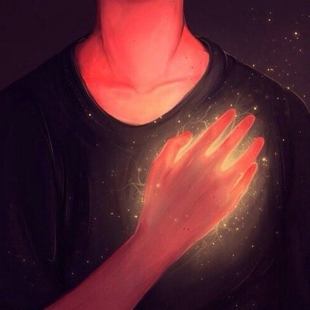 Огонь в руке арт