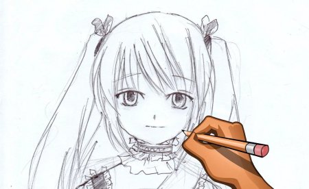 Грустные аниме картинки для срисовки