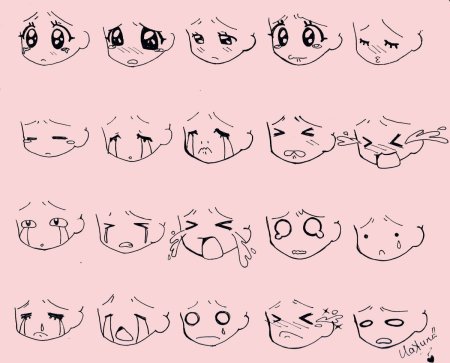 Рот для рисования аниме