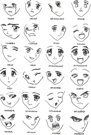 Изображение эмоций в аниме