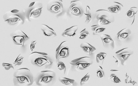 Глаза в разных ракурсах