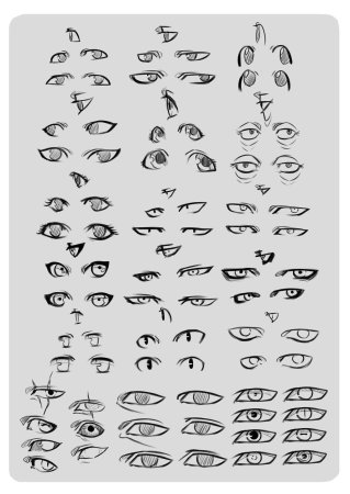 Аниме глаза референс