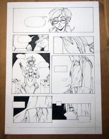 Комикс карандашом аниме