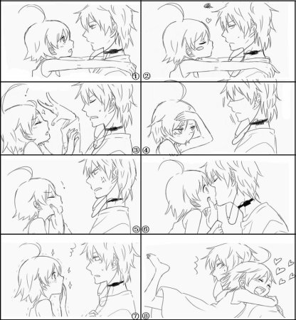 Аниме комиксы черно белые