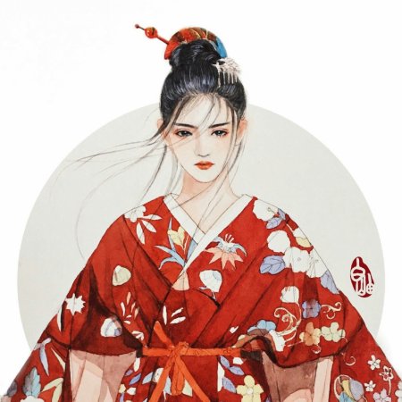 Японское кимоно гейши аниме