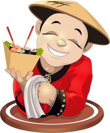 Японец мультяшный