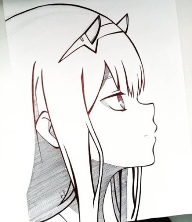 Рисунки для срисовки аниме 02