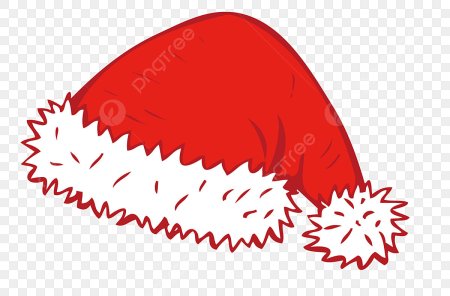 Новогодняя шапка в мультяшном стиле