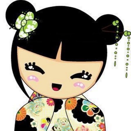 Нарисовать японскую куклу