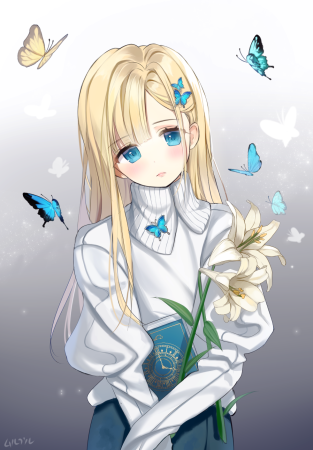 Аниме блондинка